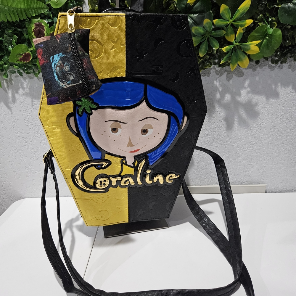 Unique Black and Yellow Crossbody Bag